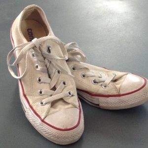 CONVERSE All-Star white low tops